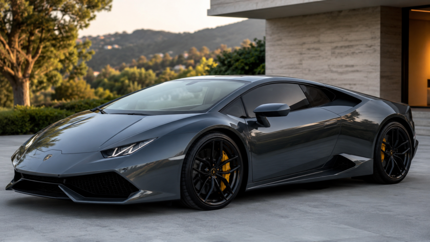 Lamborghini Huracan with dark window tint