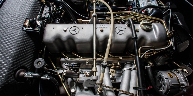 Mercedes Engine Detail