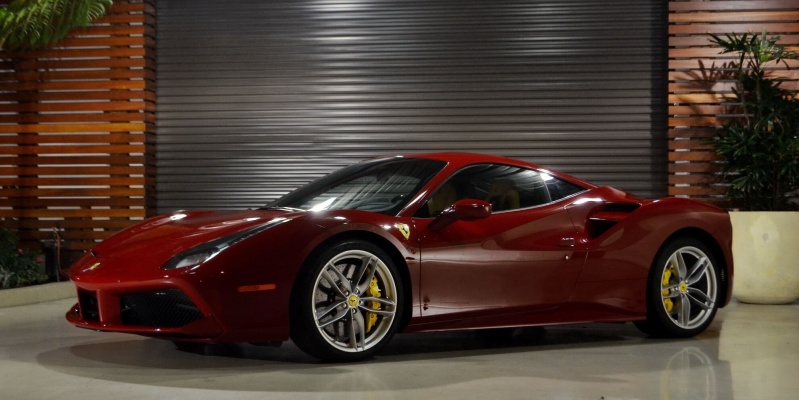 Dark Red Ferrari